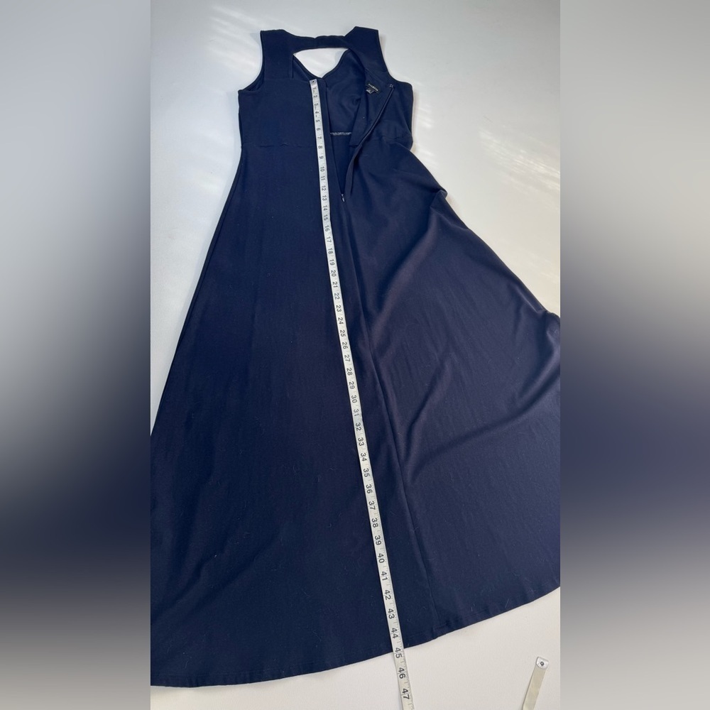 Talbots Open Back Jersey Sleeveless Knit Maxi Dress Small - Picture 5 of 10